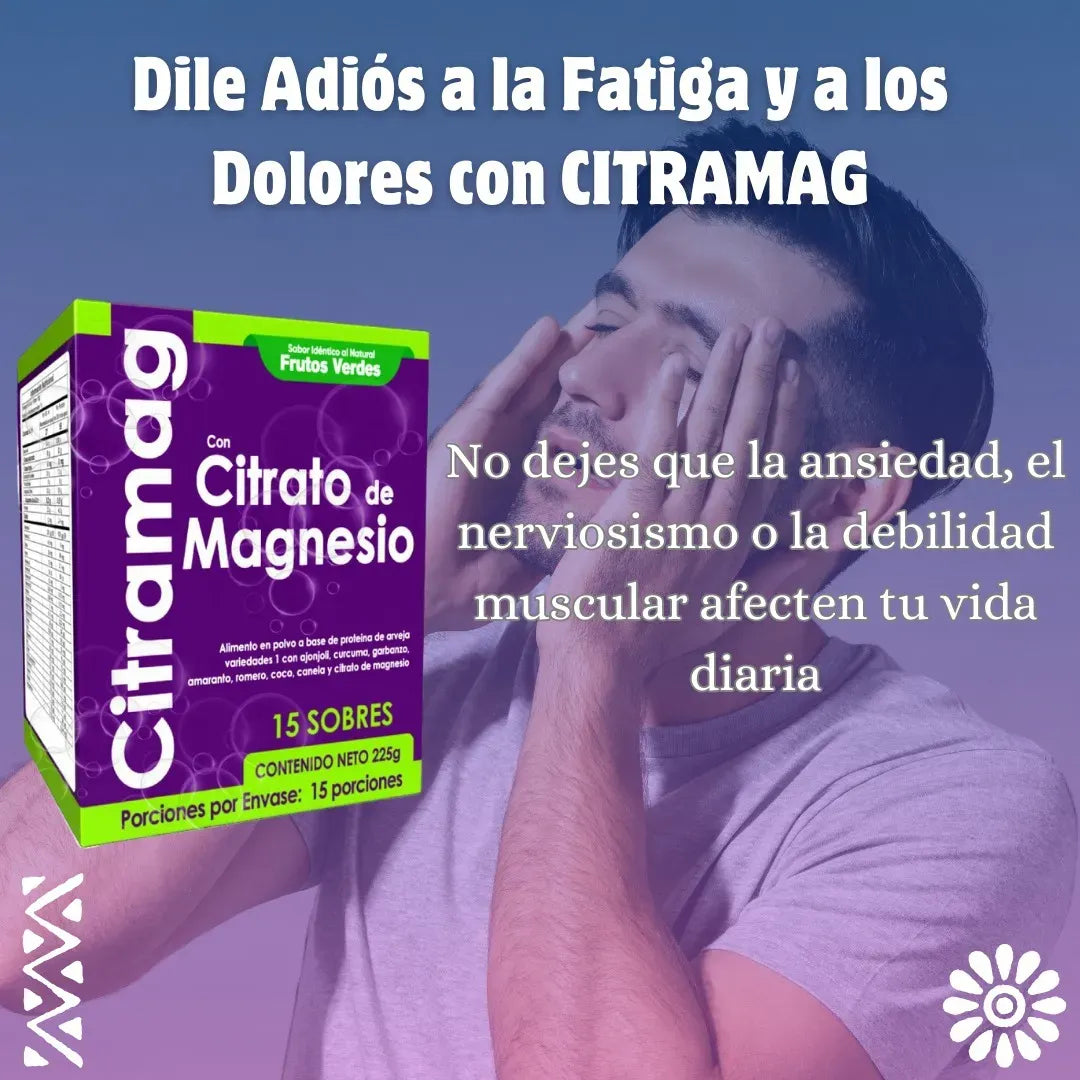 Citrato de Magnesio - Hidratación y Relajación (15 Sobres)