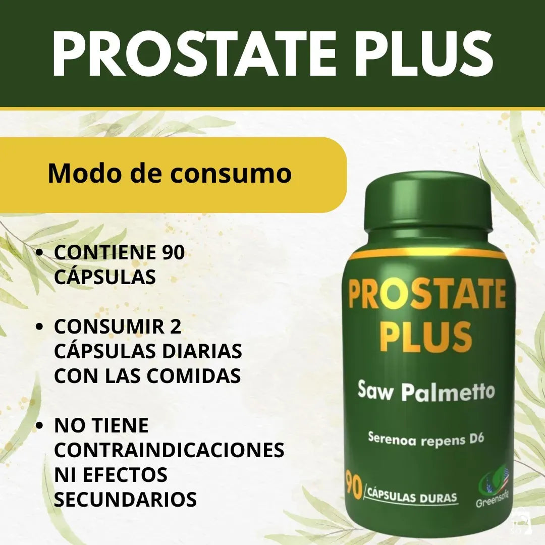 Prostate Plus - Salud Prostática y Urinaria Masculina (90 Cápsulas)