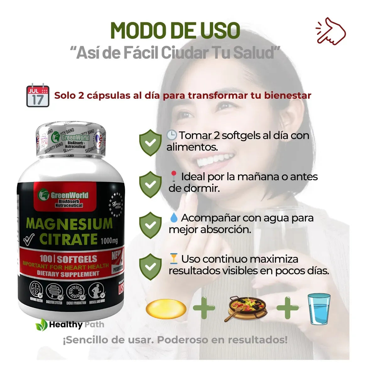 CITRATO DE MAGNESIO GREENWORLD