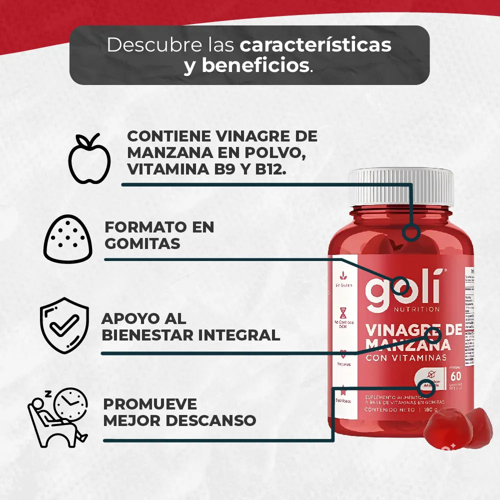 GOMAS GOLI NUTRITION VINAGRE DE MANZANA