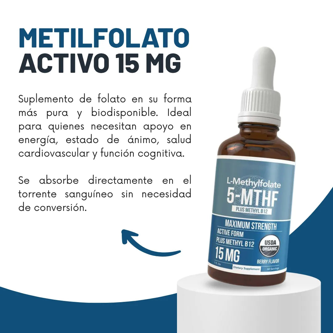 METILFOLATO 5-MTHF ENERGÍA Y MENTE CLARA