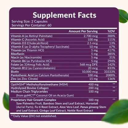 VITAMINAS PARA EL CABELLO HAIR GROWTH