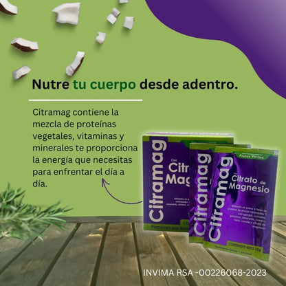 Citrato de Magnesio - Hidratación y Relajación (15 Sobres)