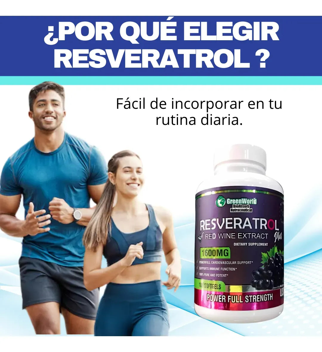 Resveratrol green worl x100 sofgels