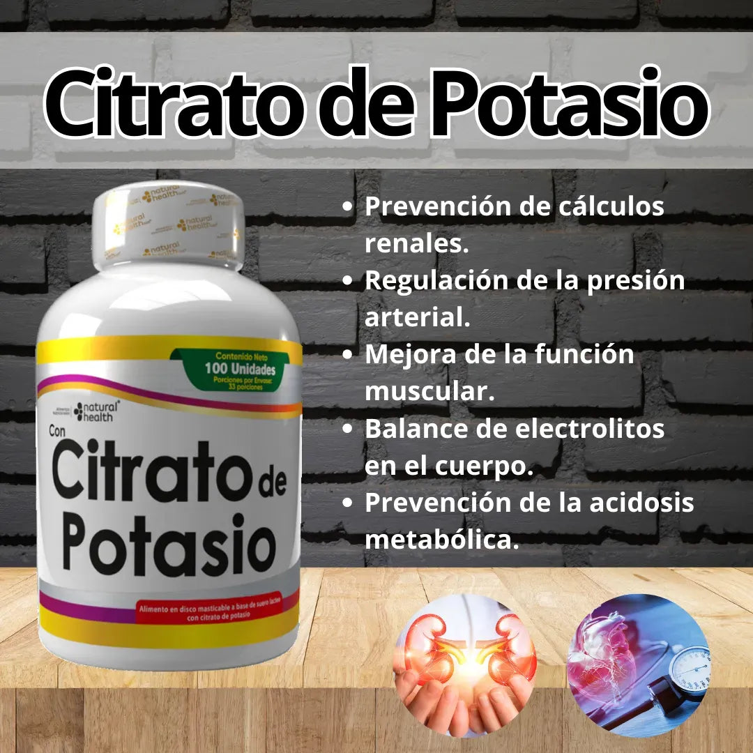 Citrato de potasio x100 UNIDADES
