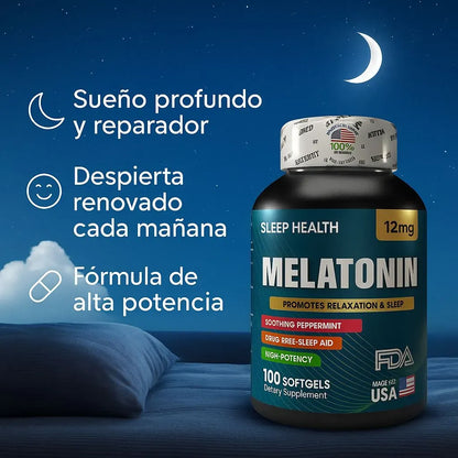 Melatonina - Soporte para el Sueño Profundo (x100)