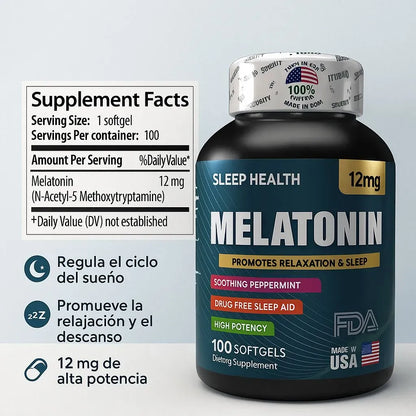 Melatonina - Soporte para el Sueño Profundo (x100)