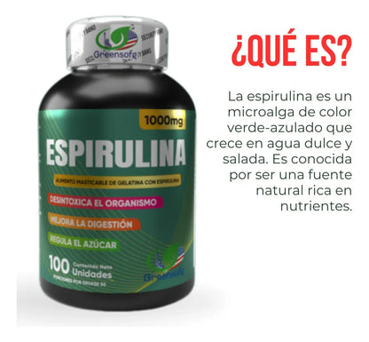 Espirulina - Energía y Desintoxicación (x100 Softgels)