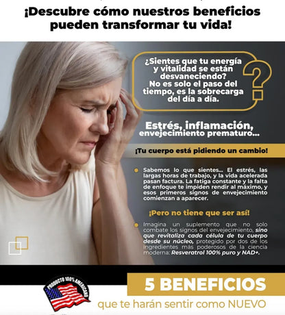 NAD resveratrol original x 100 sofgels