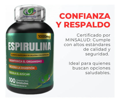 Espirulina - Energía y Desintoxicación (x100 Softgels)