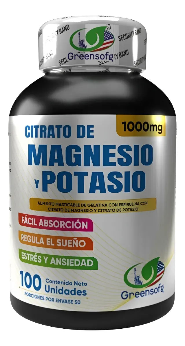 Citrato de Potasio y Magnesio - Músculos y Rendimiento (x100)