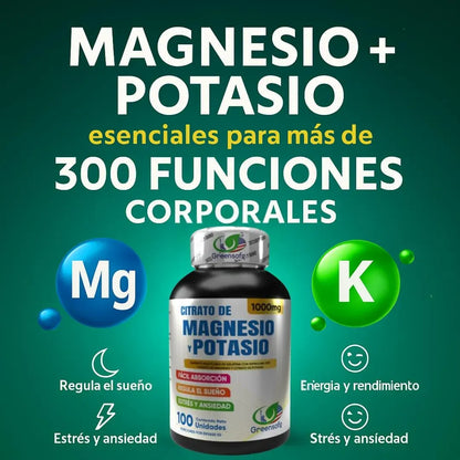 Citrato de Potasio y Magnesio - Músculos y Rendimiento (x100)