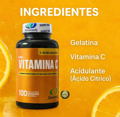 Vitamina C - Refuerzo Inmune y Antioxidante (x100)