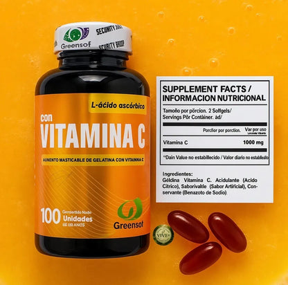 Vitamina C - Refuerzo Inmune y Antioxidante (x100)