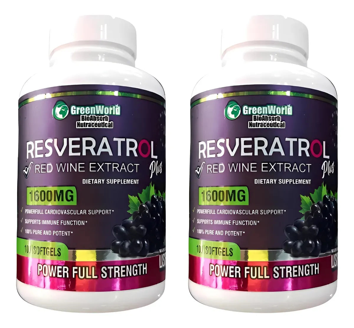 Resveratrol green worl x100 sofgels