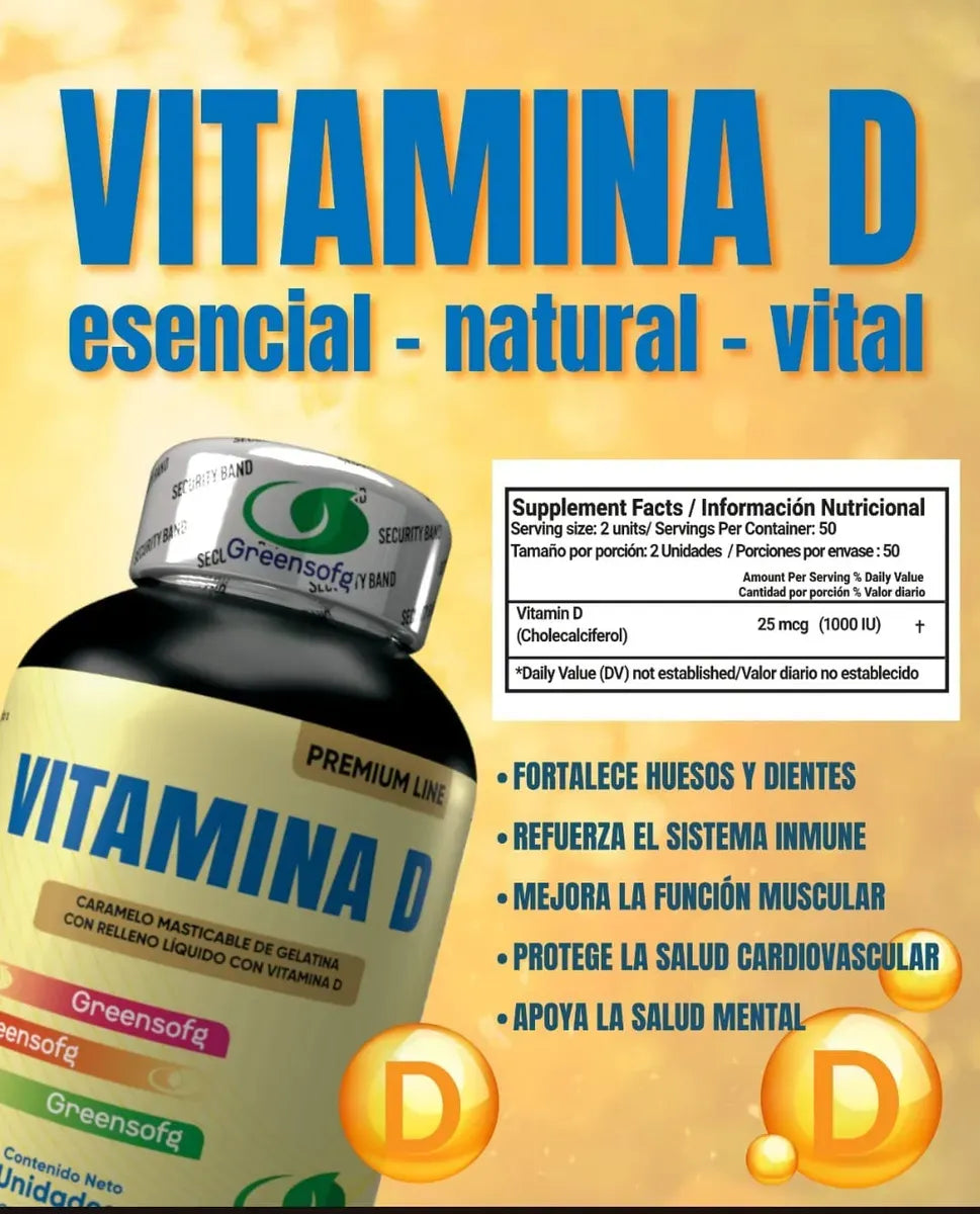 Vitamina D3 - Salud Ósea e Inmune (con INVIMA)