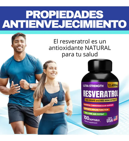 Resveratrol - Protección Celular y Antienvejecimiento (x100)