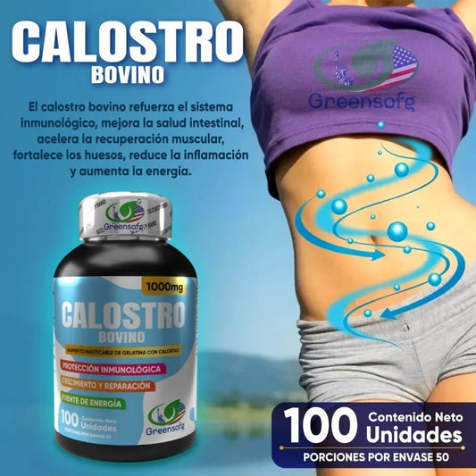 Calostro Bovino - Soporte Inmune y Regeneración (x100 Softgels)