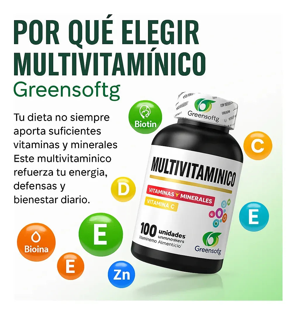 Multivitamínico Completo - Vitalidad y Defensas (x100)