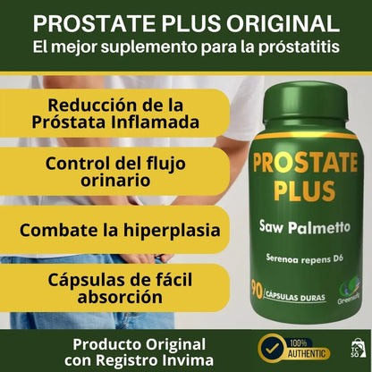 Prostate Plus - Salud Prostática y Urinaria Masculina (90 Cápsulas)