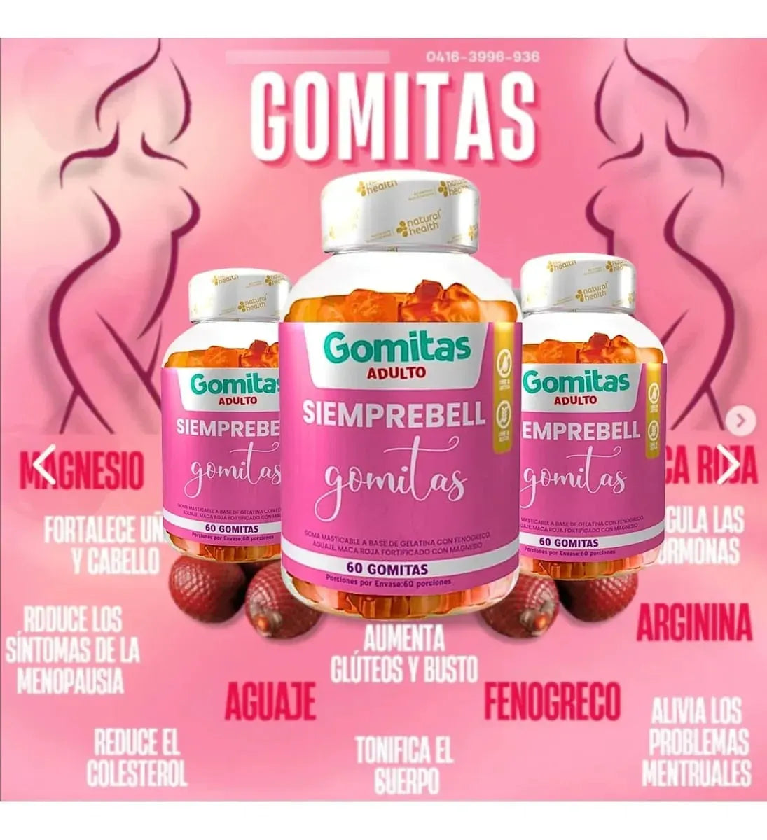 Gomitas Siemprebell - Piel, Cabello y Uñas (Multivitamínico)