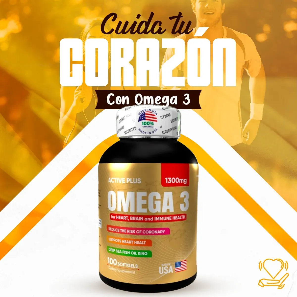 Omega 3 Americano - Salud Cardiovascular (x100 Softgels)