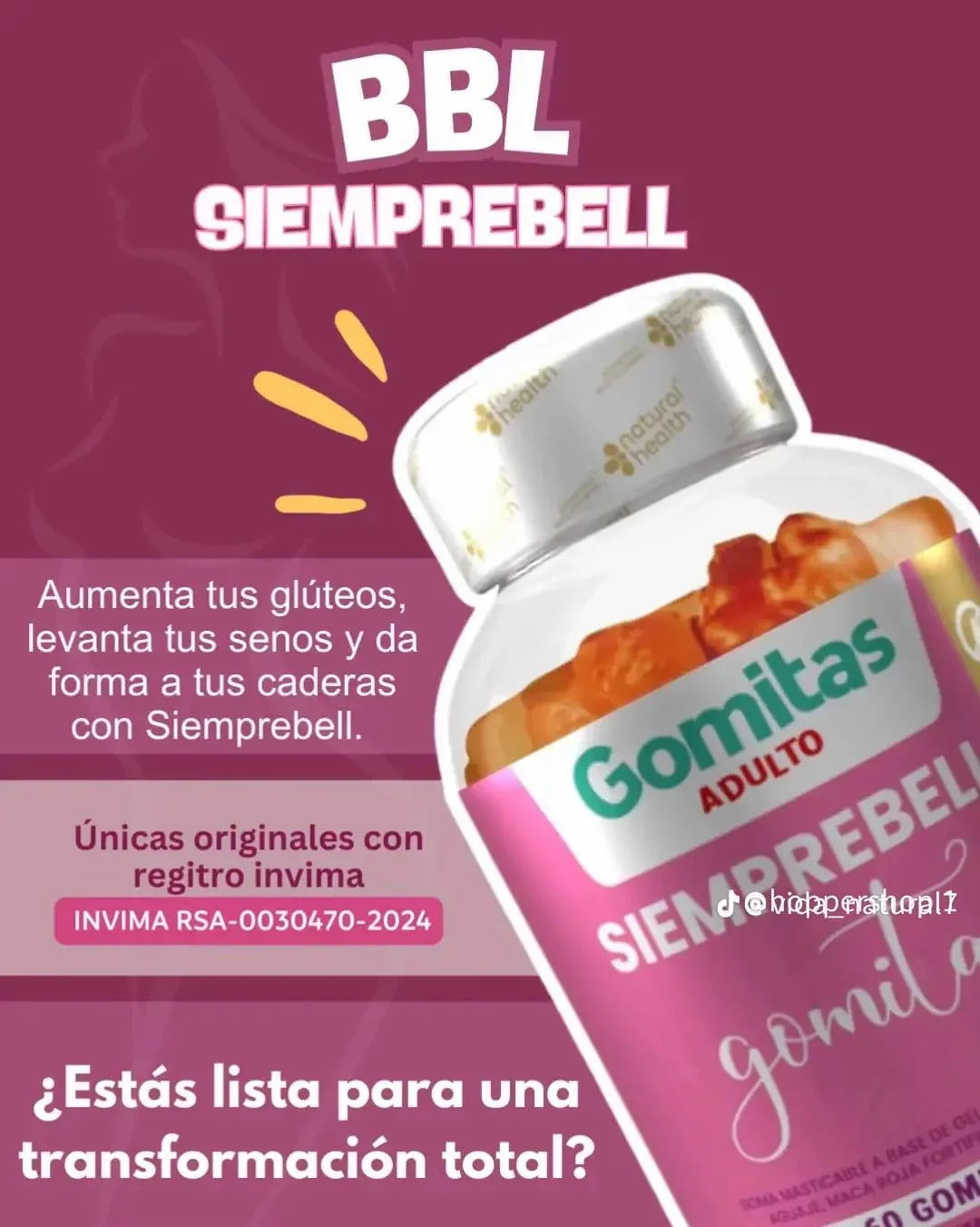 Gomitas Siemprebell - Piel, Cabello y Uñas (Multivitamínico)
