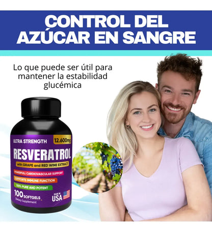 Resveratrol - Protección Celular y Antienvejecimiento (x100)