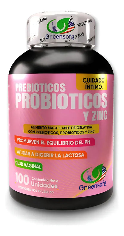 Probióticos + Prebiótico + Zinc - Equilibrio Digestivo e Inmune (x100)