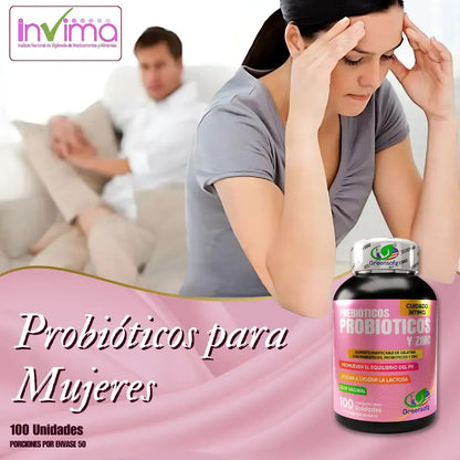 Probióticos + Prebiótico + Zinc - Equilibrio Digestivo e Inmune (x100)