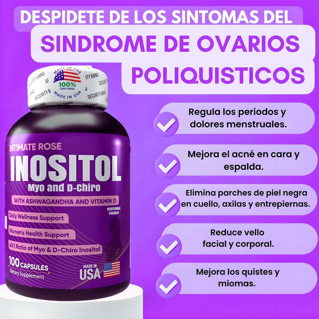 Inositol Intimate Rose - Equilibrio Hormonal Femenino (x100)