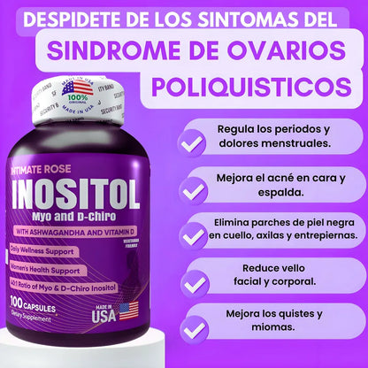 Inositol Intimate Rose - Equilibrio Hormonal Femenino (x100)