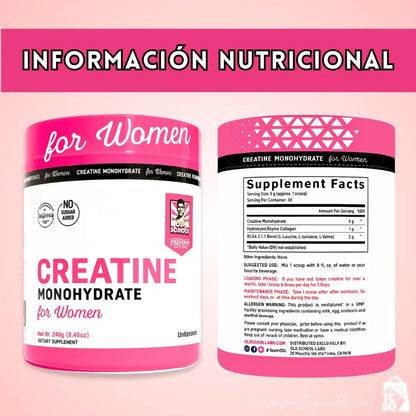 Creatine For Women + Colágeno - Rendimiento y Estructura