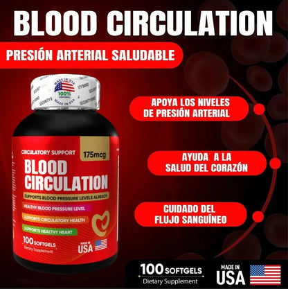 Blood Circulation - Soporte Cardiovascular y Flujo Sanguíneo (x100 Softgels)