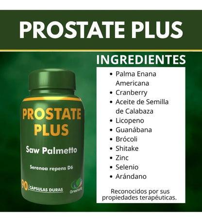 Prostate Plus - Salud Prostática y Urinaria Masculina (90 Cápsulas)