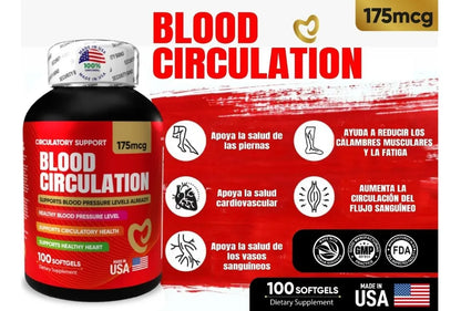 Blood Circulation - Soporte Cardiovascular y Flujo Sanguíneo (x100 Softgels)