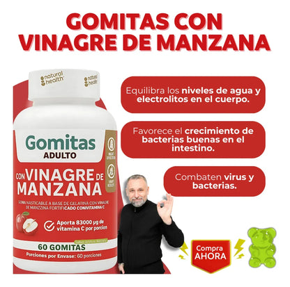 Gomitas Vinagre Manzana + Vitamina C