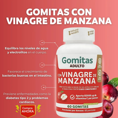 Gomitas Vinagre Manzana + Vitamina C
