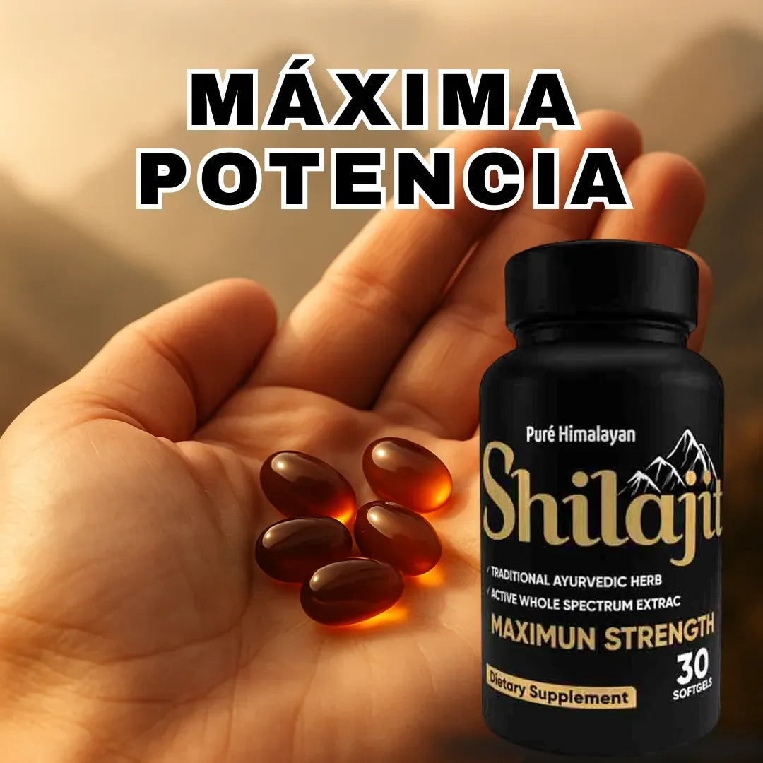 Shilajit Softgels - Energía Pura del Himalaya (30 Softgels)