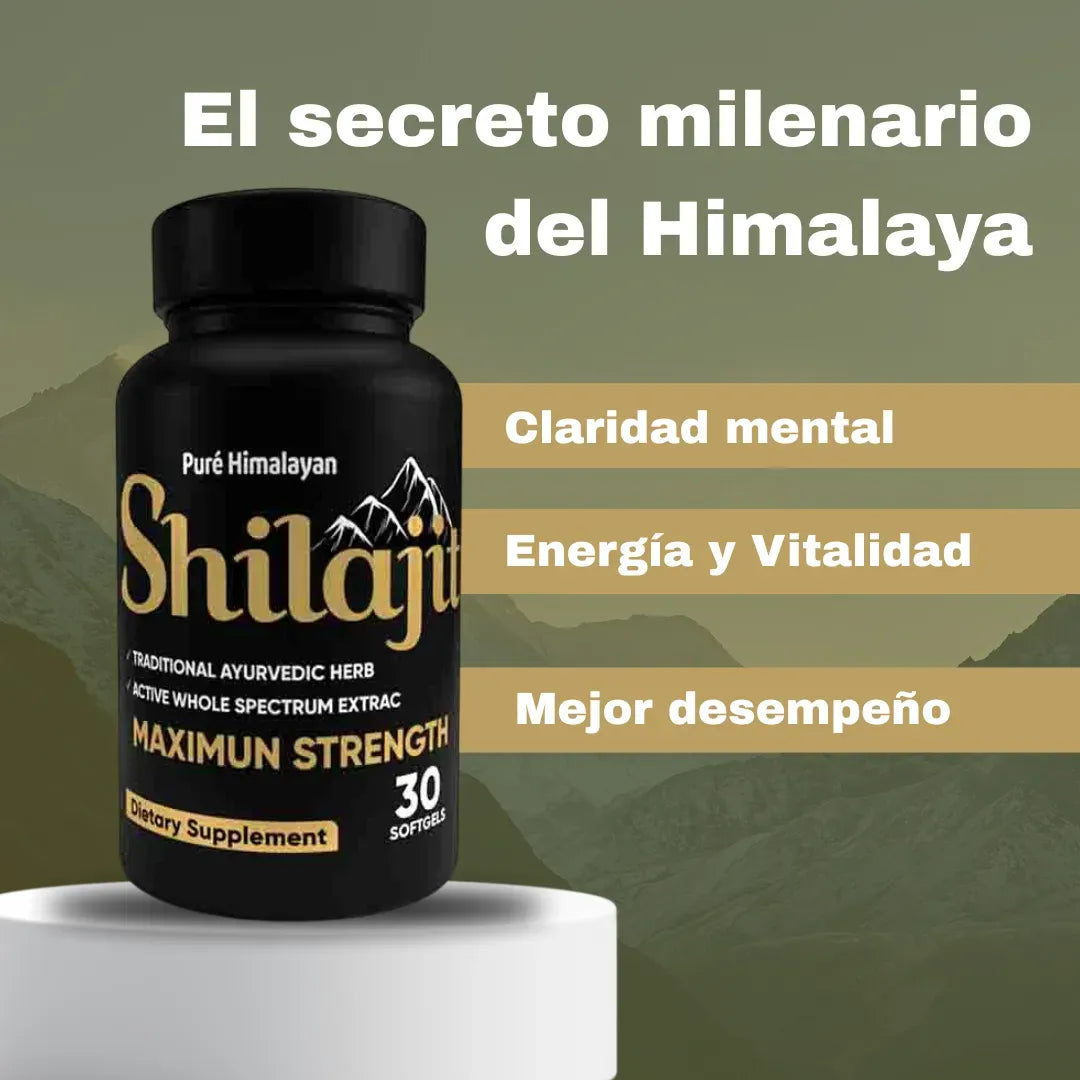 Shilajit Softgels - Energía Pura del Himalaya (30 Softgels)