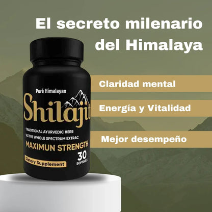 Shilajit Softgels - Energía Pura del Himalaya (30 Softgels)