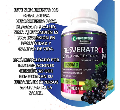 Resveratrol green worl x100 sofgels