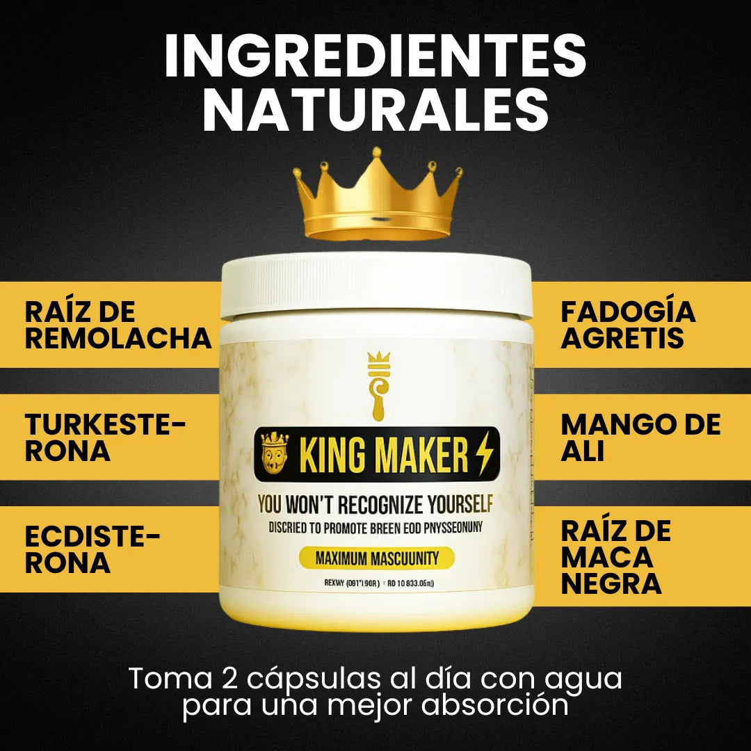 KING MAKER - POTENCIADOR DE TESTOSTERONA