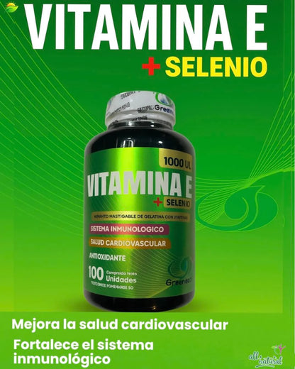 Vitamina E + Selenio - Protección Celular y Antiedad (con INVIMA)